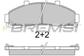 BREMSI BP2829 - B. PADS MAZDA, FORD USA