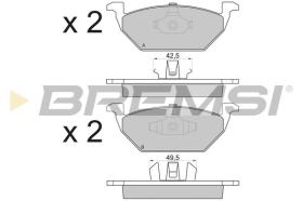 BREMSI BP2835 - B. PADS VW, AUDI, SEAT, STREETSCOOTER