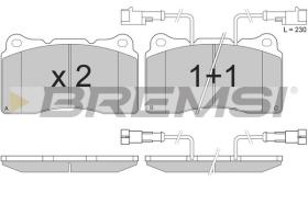 BREMSI BP2836 - B. PADS ALFA ROMEO, LANCIA