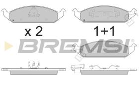 BREMSI BP2837 - B. PADS DODGE, CHRYSLER