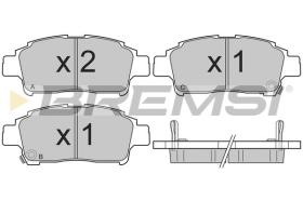 BREMSI BP2839 - B. PADS TOYOTA