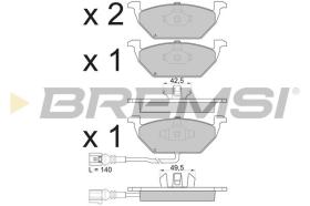 BREMSI BP2848 - B. PADS VW, AUDI, SEAT, SKODA