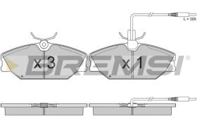 BREMSI BP2849 - B. PADS RENAULT, ALPINE