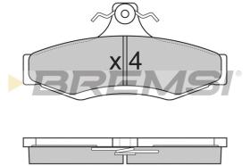 BREMSI BP2851 - B. PADS DAEWOO