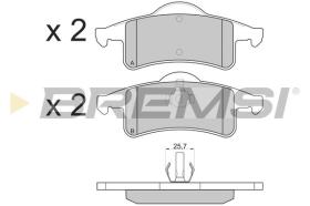 BREMSI BP2855 - B. PADS JEEP