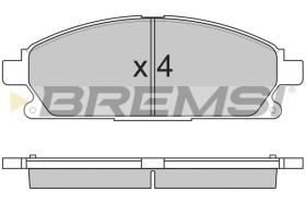 BREMSI BP2857 - B. PADS NISSAN, INFINITI