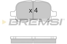 BREMSI BP2859 - B. PADS TOYOTA