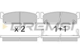 BREMSI BP2860 - B. PADS NISSAN, INFINITI