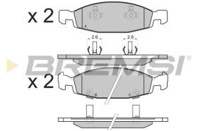 BREMSI BP2865 - B. PADS JEEP