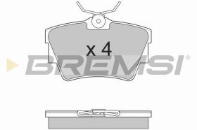 BREMSI BP2866TR - B. PADS FIAT, RENAULT, NISSAN, OPEL