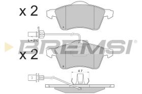 BREMSI BP2868 - B. PADS VW