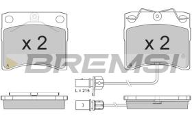 BREMSI BP2869 - B. PADS VW