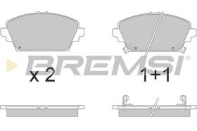 BREMSI BP2870 - B. PADS HONDA