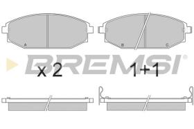 BREMSI BP2871 - B. PADS MITSUBISHI, HYUNDAI