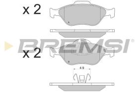 BREMSI BP2872 - B. PADS FORD, MAZDA