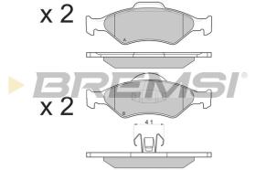 BREMSI BP2873 - B. PADS FORD, MAZDA