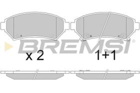 BREMSI BP2876 - B. PADS OPEL, CADILLAC, BUICK, PONTIAC