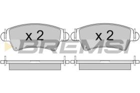 BREMSI BP2879 - B. PADS PEUGEOT, CITROEN