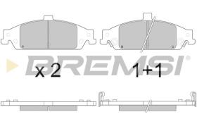 BREMSI BP2882 - B. PADS CHEVROLET