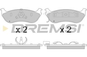 BREMSI BP2883 - B. PADS FORD USA