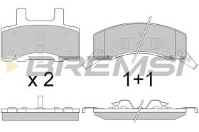 BREMSI BP2885 - B. PADS DODGE, CHEVROLET