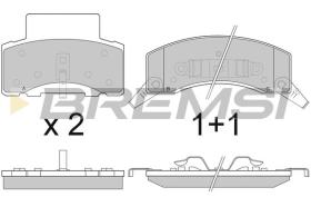 BREMSI BP2886 - B. PADS DODGE