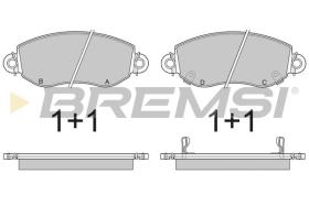 BREMSI BP2887 - B. PADS FORD