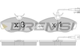 BREMSI BP2888 - B. PADS FIAT, PEUGEOT, CITROEN