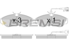 BREMSI BP2889 - B. PADS FIAT, PEUGEOT, CITROEN