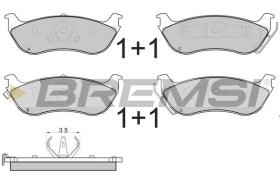 BREMSI BP2892 - B. PADS MERCEDES-BENZ