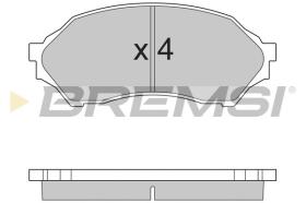 BREMSI BP2895 - B. PADS MAZDA