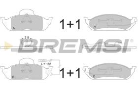 BREMSI BP2897 - B. PADS MERCEDES-BENZ