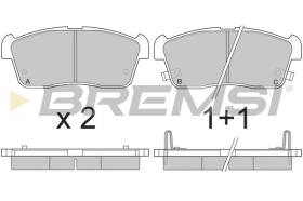 BREMSI BP2902 - B. PADS NISSAN, DAIHATSU, SUZUKI