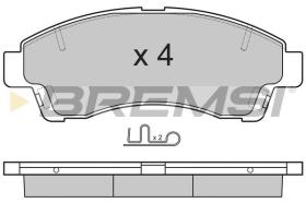 BREMSI BP2903 - B. PADS MAZDA