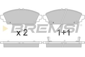 BREMSI BP2904 - B. PADS HONDA