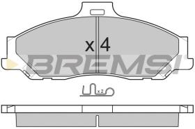 BREMSI BP2905 - B. PADS FORD, MAZDA