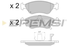 BREMSI BP2910 - B. PADS KIA