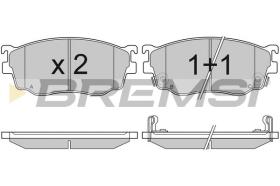 BREMSI BP2912 - B. PADS MAZDA