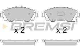 BREMSI BP2915 - B. PADS OPEL