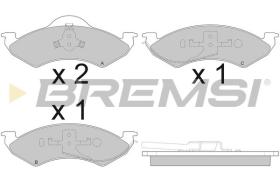 BREMSI BP2919 - B. PADS DODGE