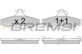 BREMSI BP2956 - B. PADS SSANGYONG, DAEWOO