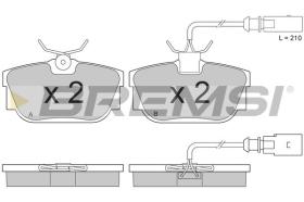 BREMSI BP2957 - B. PADS VW