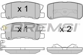 BREMSI BP2965 - B. PADS FIAT, PEUGEOT, CITROEN, LANCIA