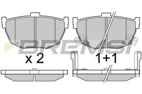 BREMSI BP2967 - B. PADS NISSAN, KIA, HYUNDAI