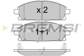 BREMSI BP2968 - B. PADS NISSAN, INFINITI