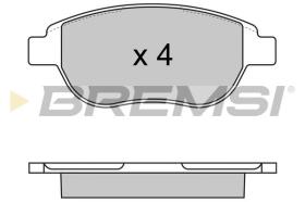 BREMSI BP2972 - B. PADS PEUGEOT, CITROEN