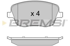 BREMSI BP2973 - B. PADS VW, SKODA, SEAT