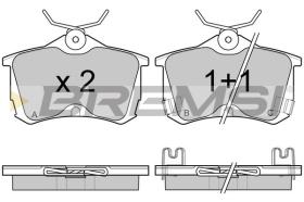 BREMSI BP2976 - B. PADS HONDA