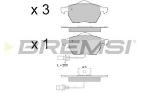 BREMSI BP2978 - B. PADS FORD, VW, SEAT