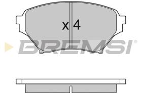 BREMSI BP2990 - B. PADS MAZDA